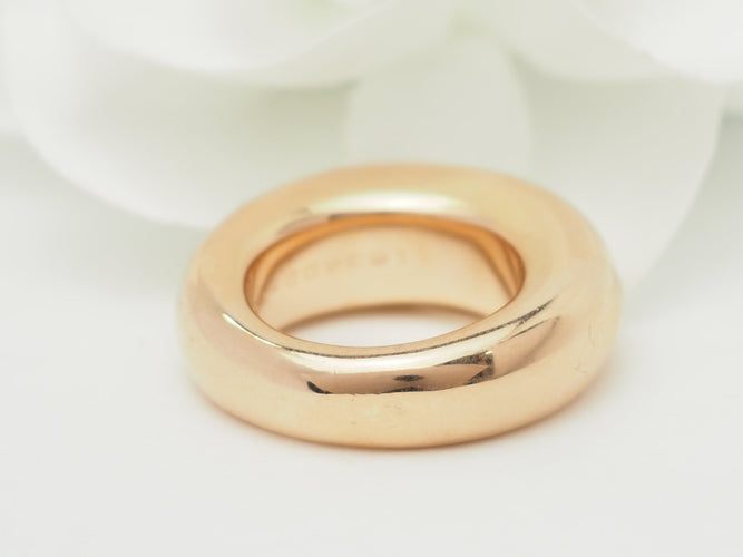 Bague 50 Chaumet - Bague jonc en or rose 18 kt 58 Facettes 33666
