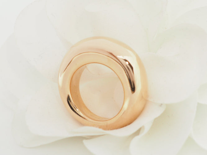 Bague 50 Chaumet - Bague jonc en or rose 18 kt 58 Facettes 33666
