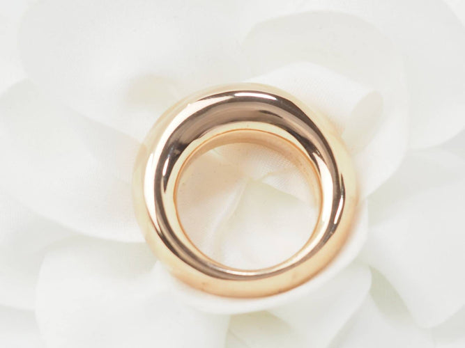 Bague 50 Chaumet - Bague jonc en or rose 18 kt 58 Facettes 33666