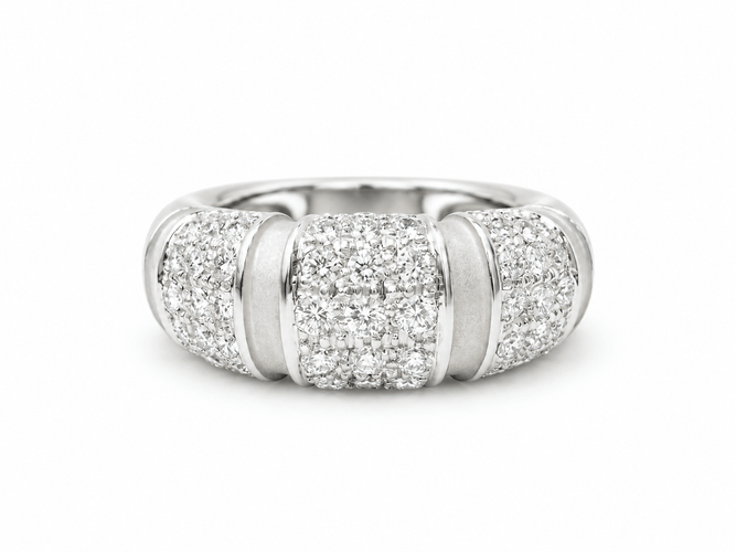 Bague 48 Mauboussin Nadja - Bague en or blanc et diamants 58 Facettes 33667