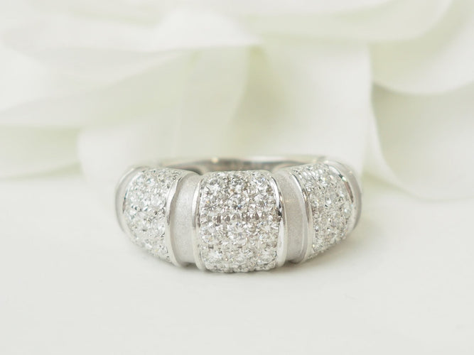 Bague 48 Mauboussin Nadja - Bague pavée en or blanc et diamants 58 Facettes 33667