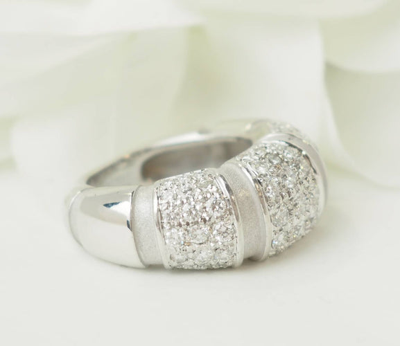 Bague 48 Mauboussin Nadja - Bague pavée en or blanc et diamants 58 Facettes 33667