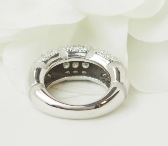 Bague 48 Mauboussin Nadja - Bague pavée en or blanc et diamants 58 Facettes 33667