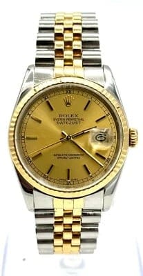 Montre Rolex Oyster Datejust - Montre homme en or et acier 16233 (1987) 58 Facettes 240412