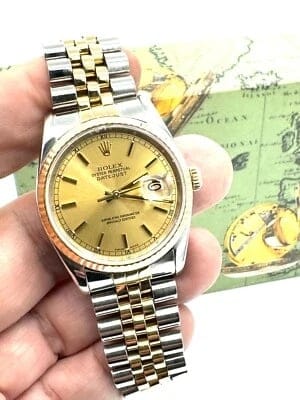 Montre Rolex Oyster Datejust - Montre homme en or et acier 16233 (1987) 58 Facettes 240412