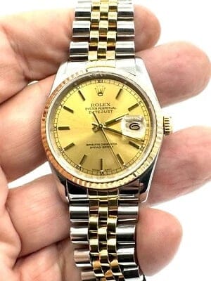 Montre Rolex Oyster Datejust - Montre homme en or et acier 16233 (1987) 58 Facettes 240412