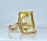 Bague 54 Bague en or jaune 18 carats avec citrine 20–23 carats 58 Facettes AB687
