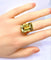 Bague 54 Bague en or jaune 18 carats avec citrine 20–23 carats 58 Facettes AB687