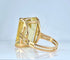 Bague 54 Bague en or jaune 18 carats avec citrine 20–23 carats 58 Facettes AB687