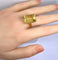 Bague 54 Bague en or jaune 18 carats avec citrine 20–23 carats 58 Facettes AB687