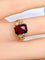Bague 50 Bague en or jaune 18 carats au grenat et diamants 58 Facettes AB689