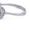 Bague 56 Bague en or blanc 18 ct avec saphirs et diamants 58 Facettes AN384 (5179)