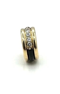Bague 52 Boucheron - Bague en or 18 carats avec onyx et diamants 1 carat 58 Facettes 190376