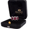 Bague 55 Bague trilogy vintage en or blanc 18 ct avec rubis et diamants 58 Facettes AN351 (07019)