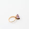 Bague 54 Bague améthyste en or jaune 18K, monture croisée 58 Facettes BAGUE-LP1676