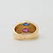 Bague 53 Bague toi et moi en or jaune 18K saphir, rubis et diamants 58 Facettes BAGUE-LP1705