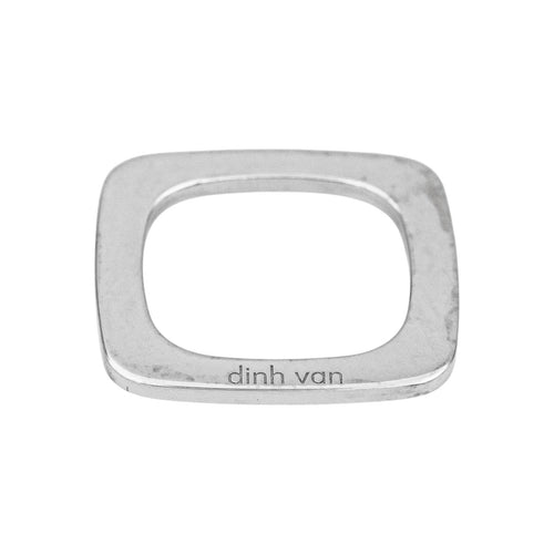 Pendentif Dinh Van Pendentif  Impression Or blanc 58 Facettes 5078100CN