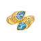 Bague 48 Bague Toi et moi  Or jaune Topaze, Diamant 58 Facettes 4445900CN