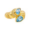 Bague 48 Bague Toi et moi  Or jaune Topaze, Diamant 58 Facettes 4445900CN