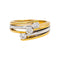 Bague 56 Bague  Trilogie Or jaune, Or blanc Diamant 58 Facettes 4250495CN