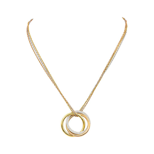 Collier Cartier Collier Trinity Or rose, Or jaune, Or blanc Diamant 58 Facettes 5422110RV