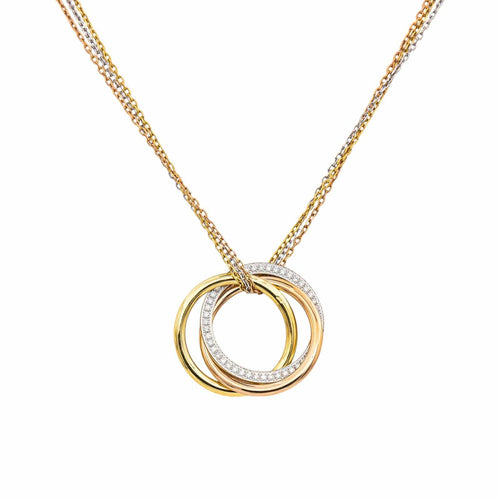 Collier Cartier Collier Trinity Or rose, Or jaune, Or blanc Diamant 58 Facettes 5422110RV