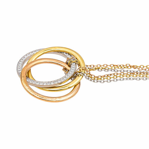 Collier Cartier Collier Trinity Or rose, Or jaune, Or blanc Diamant 58 Facettes 5422110RV
