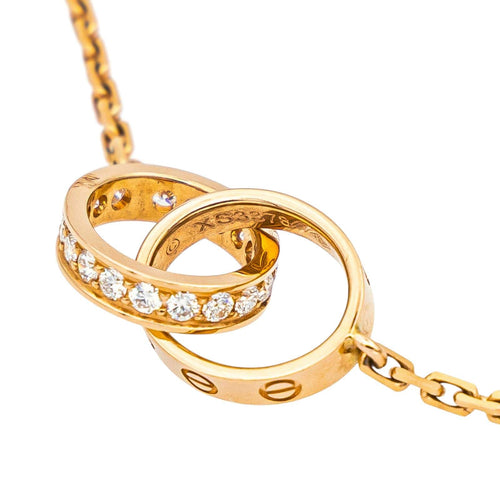 Collier Cartier Collier Love Or rose Diamant 58 Facettes 5422109RV