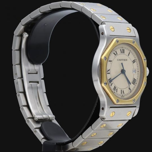 Montre Cartier Montre Santos Ronde Octagon 58 Facettes MT45172