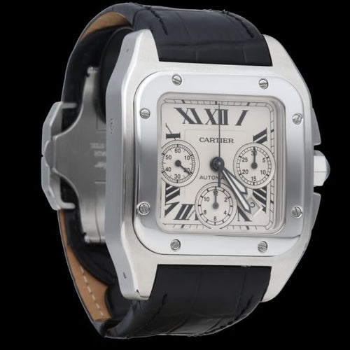 Montre Cartier Montre Santos 100 Xl Chronograph 58 Facettes MT45765