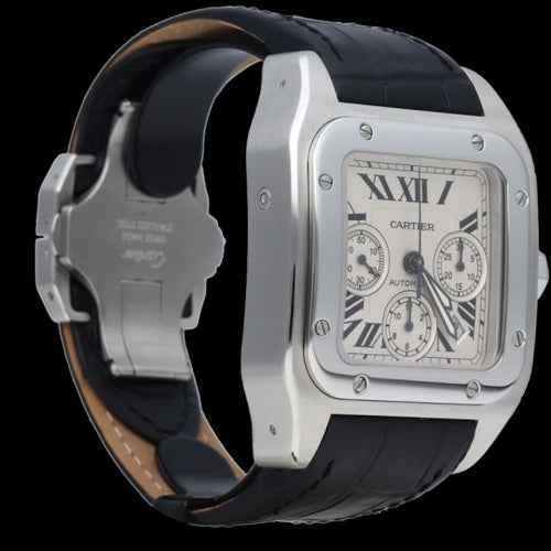 Montre Cartier Montre Santos 100 Xl Chronograph 58 Facettes MT45765