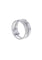 Bague 54 Dinh Van Seventies - Alliance en or blanc et diamants 58 Facettes 90797