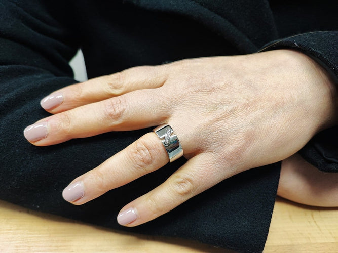 Chaumet Liens - Bague en or blanc sertie de diamants 58 Facettes CHAUM-LIEN-2047
