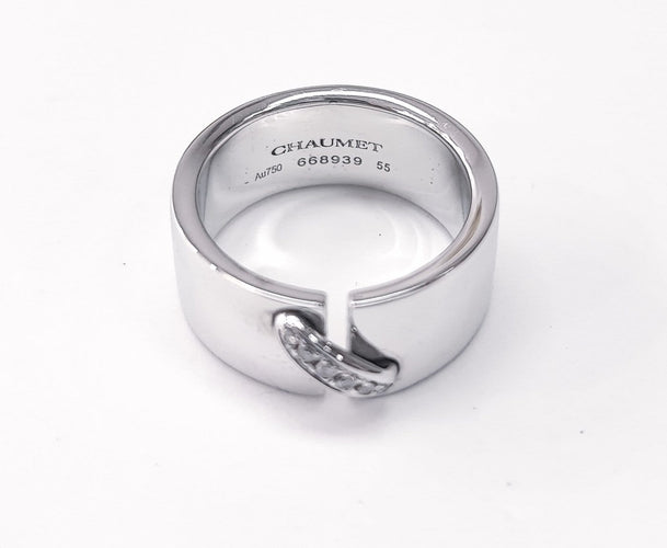 Chaumet Liens - Bague en or blanc sertie de diamants 58 Facettes CHAUM-LIEN-2047