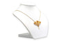 Collier Collier Art nouveau en or jaune 18 carats, rubis, diamants taille rose et perle 58 Facettes B836