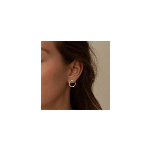 Boucles d'oreilles ELLEN - Boucles d’oreilles en or jaune 18K et diamants 58 Facettes UKD364607MM