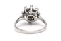 Bague 51 Bague Art déco en or blanc 18 carats sertie de diamants taille brillant 58 Facettes B841