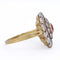 Bague 58 Bague victorienne en or jaune 18 ct, rubis et diamants 58 Facettes AN626 '(00219)