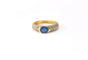 Bague 52 Bague jonc en or jaune 18K avec saphir et diamants 58 Facettes Bag.Jonc.Saph-2047