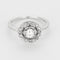 Bague 50 Charmante bague cible en or blanc et diamants 58 Facettes B260067