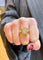 Bague 60 Bague ancienne - Bague en or jaune/rosé 18 carats et diamants 58 Facettes 90870-AC12797