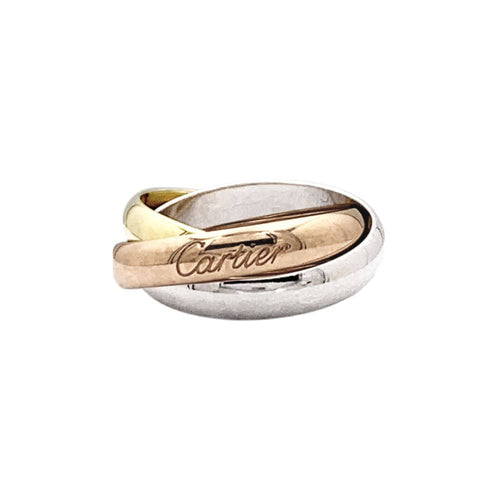Bague 50 Bague Cartier, "Trinity Classique", trois ors. 58 Facettes 35034