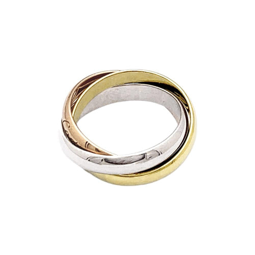 Bague 50 Bague Cartier, "Trinity Classique", trois ors. 58 Facettes 35034