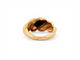 Bague 51 Van Cleef & Arpels - Bague jonc torsadée en or jaune 18k et onyx 58 Facettes 273892