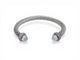 Bracelet David Yurman Cable Classic - Bracelet en argent 925 avec calcédoine et diamants 58 Facettes 273830