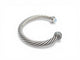 Bracelet David Yurman Cable Classic - Bracelet en argent 925 avec calcédoine et diamants 58 Facettes 273830