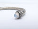 Bracelet David Yurman Cable Classic - Bracelet en argent 925 avec calcédoine et diamants 58 Facettes 273830
