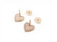 Boucles d'oreilles Poiray L’Attrape Cœur - Boucles d’oreilles en or rose 18k et opale 58 Facettes 273805
