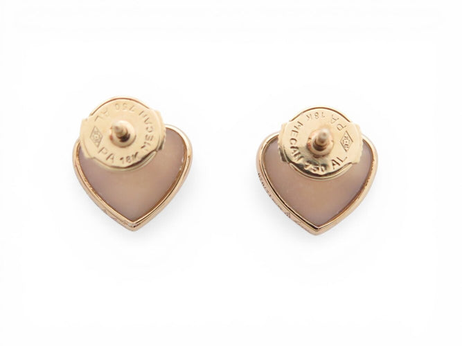 Boucles d'oreilles Poiray L’Attrape Cœur - Boucles d’oreilles en or rose 18k et opale 58 Facettes 273805