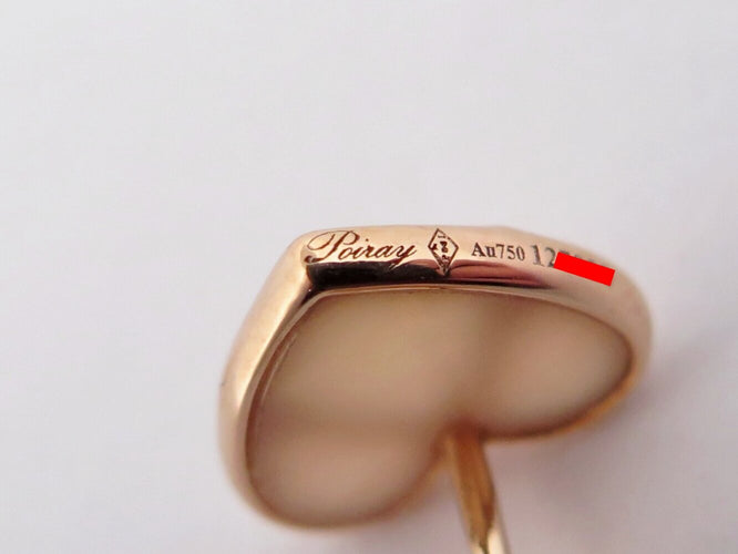Boucles d'oreilles Poiray L’Attrape Cœur - Boucles d’oreilles en or rose 18k et opale 58 Facettes 273805